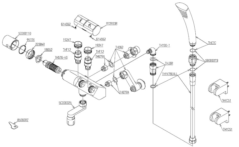 Sen tắm Toto TMN40TEC